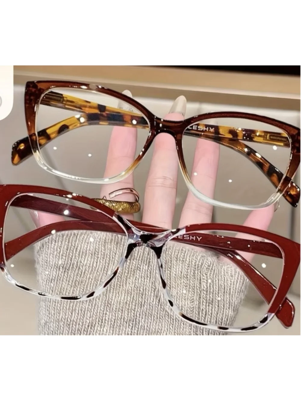 fashionable and reading glasses, screen glasses